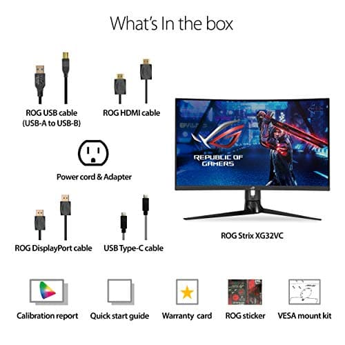 Asus ROG Strix XG32VC 31.5" 1440p 170Hz VA Curved Monitor image