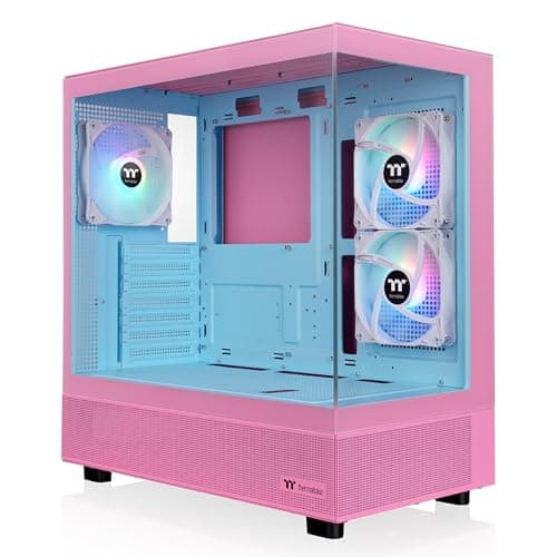 Thermaltake View 270 Plus ATX Mid Tower Pink / Blue Tempered Glass ARGB image