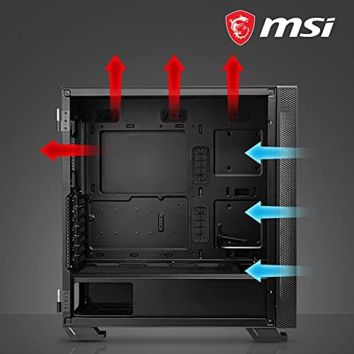 MSI MAG VAMPIRIC 300R ATX Mid Tower Black with Tempered Glass Side Panel and USB 3.2 Gen 2x2 Type-C, USB 3.2 Gen 1 Type-A Front Panel image