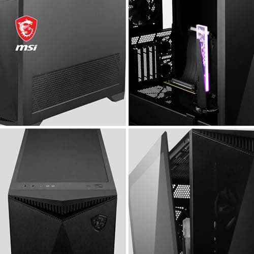MSI MPG GUNGNIR 300P AIRFLOW ATX Mid Tower Black Tempered Glass image