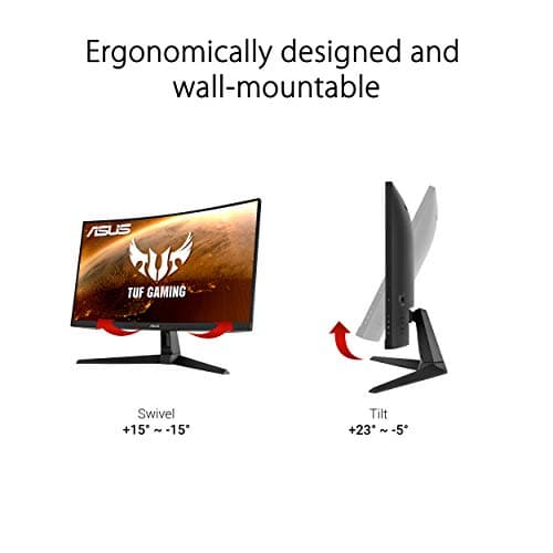 Asus VG27VH1B 27" 1080p 165Hz VA Curved Monitor image