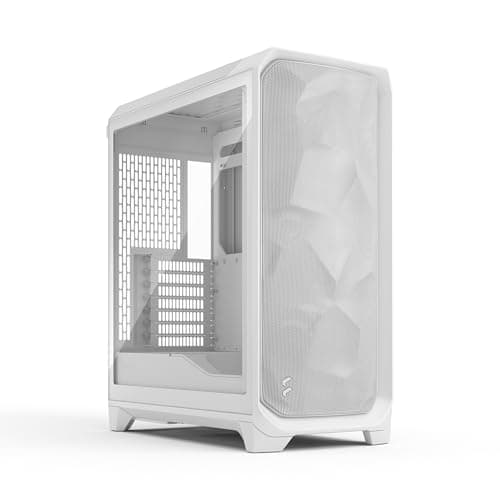 Fractal Design Meshify 3 ATX Mid Tower White with Tempered Glass Side Panel and USB 3.2 Gen 2x2 Type-C USB 3.2 Gen 1 Type-A image