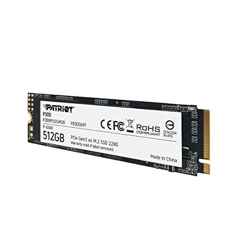Patriot P300 512 GB SSD M.2-2280 PCIe 3.0 X4 NVMe image