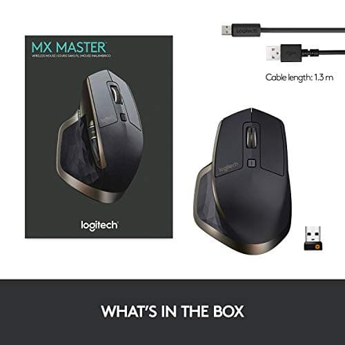 Logitech MX Master Wireless Optical Black / Copper Mouse image