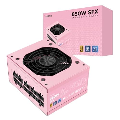 Vetroo CP-PSU-VT-850W-SFX Pink SFX 850W Fully Modular 80+ Gold Certified image