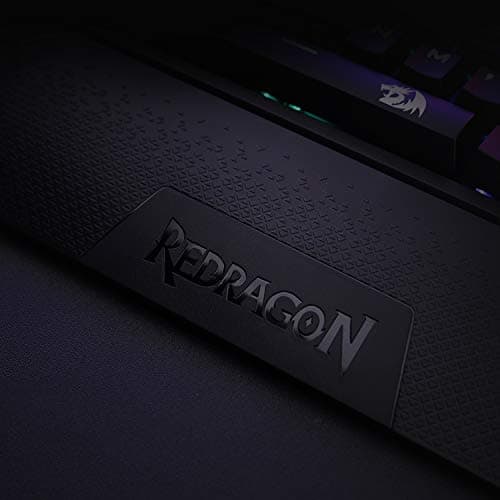 Redragon K596 Vishnu 2.4G Wireless/Wired RGB Mechanical Gaming Keyboard, 87 Keys TKL Compact Keyboard with 2400 mAh Battery, 10 Onboard Macro Keys & Wrist Rest, 10H Play Time, Red Switches image