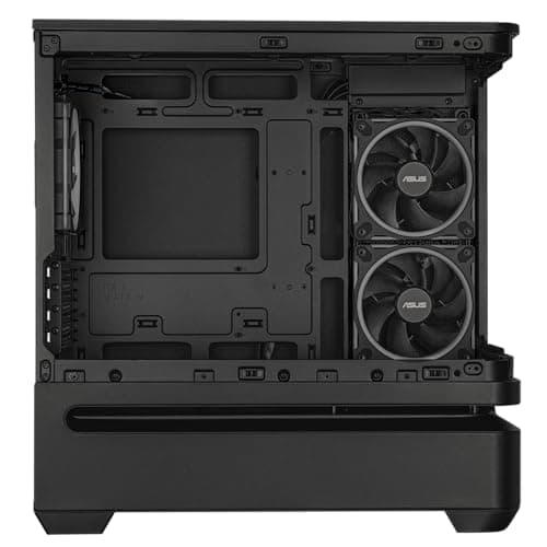 Asus Prime AP202 Micro ATX Mid Tower Black with Tempered Glass Side Panel and USB 3.2 Gen 2x2 Type-C, USB 3.2 Gen 1 Type-A image