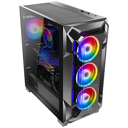Antec DF600 FLUX ATX Mid Tower Black with Tempered Glass Side Panel and USB 3.2 Gen 1 Type-A image
