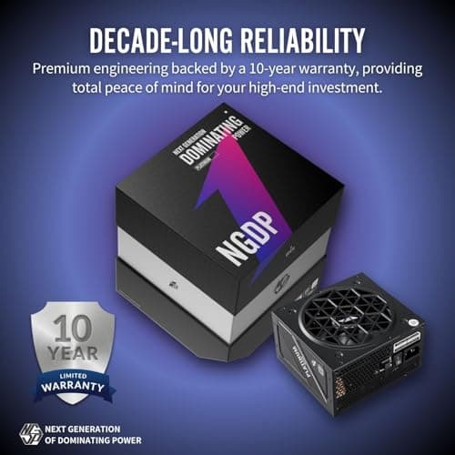 1STPLAYER NGDP ATX 3.0 Black 1300W Fully Modular 80+ Platinum Certified ATX image