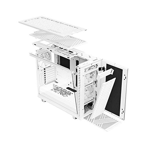 Fractal Design Define 7 White Solid Brushed Aluminum/Steel E-ATX Silent Modular Mid Tower Computer Case image