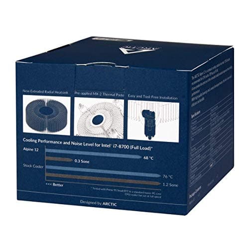 ARCTIC Alpine 12 CO Air 77mm Black / Gray image