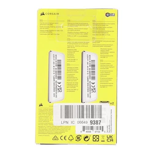 Corsair Vengeance White / Gray DDR5-6400 CL32 32GB (2x16GB) image