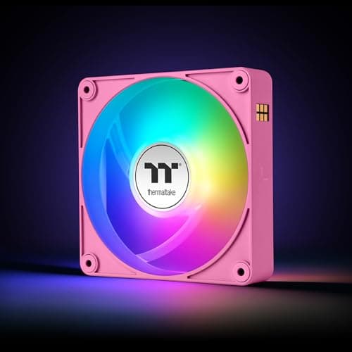 Thermaltake CT140 EX Reverse 140mm Pink ARGB Sync PWM 94.95 CFM 3-Pack image