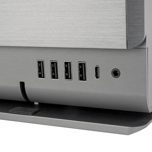 Silverstone Crown 04 HTPC Black with Mesh Side Panel and USB 3.2 Gen 2 Type-C USB 3.2 Gen 1 Type-A image