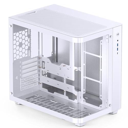 Jonsbo TK-3 ATX Mid Tower White with Tempered Glass Side Panel and USB 3.2 Gen 2 Type-C, USB 3.2 Gen 1 Type-A image