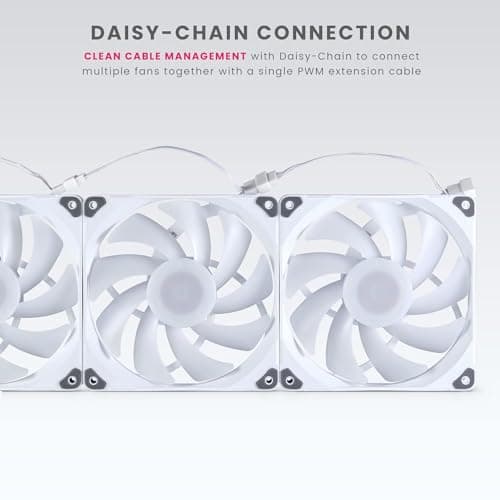 Phanteks M25-140 140mm White PWM Addressable RGB 1-Pack image