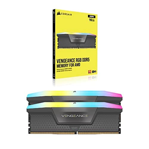 Corsair Vengeance RGB Black / Gray DDR5-5600 CL40 32GB (2x16GB) image