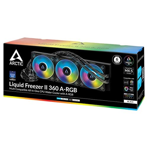 ARCTIC Liquid Freezer II 360 RGB Water 360mm RGB 48.8 CFM Black / Gray image
