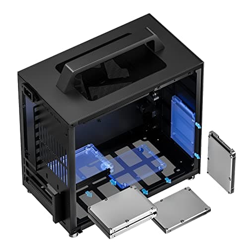 Jonsbo T8 PLUS Mini-ITX Desktop Black with Tempered Glass Side Panel and USB 3.2 Gen 1 Type-A image