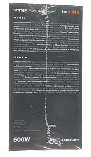 be quiet! System Power 9 500 CM Black 500W Semi-Modular 80+ Bronze Certified image