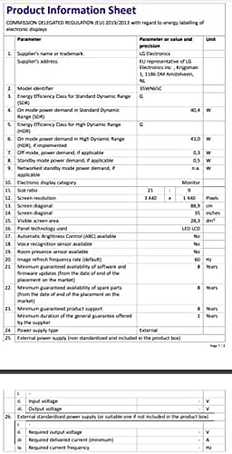LG 35WN65C-B 35" 3440x1440 100Hz VA Curved Monitor image