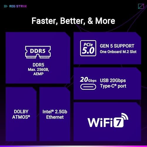 Asus B850 ROG STRIX B850-G GAMING WIFI AM5 DDR5 Micro ATX image