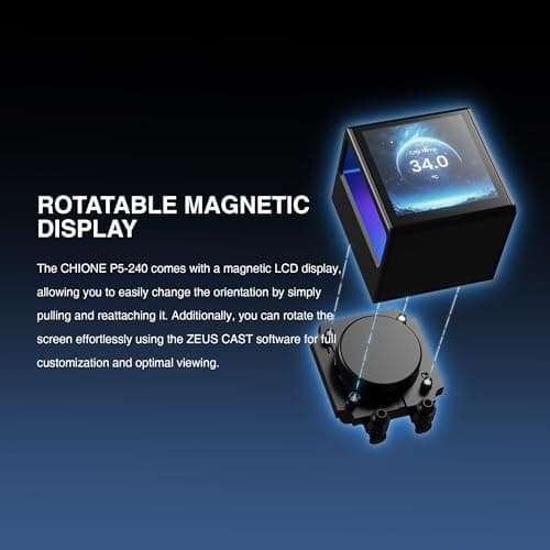 GAMDIAS CHIONE P5 81.81 CFM Water 240mm Black image