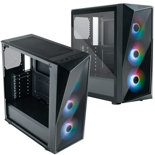 Cooler Master CMP 520 ATX Mid Tower Black Tempered Glass image
