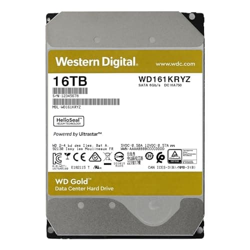 Western Digital Gold 16TB 3.5" HDD 7200RPM SATA image