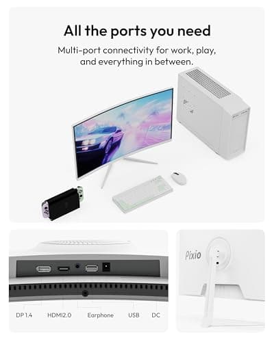 Pixio PXC248 Wave 24" 1080p 200Hz VA Curved Monitor image