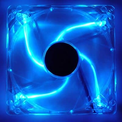 Logisys CF120BL 120mm Clear Blue LED 69.15 CFM 1-Pack image