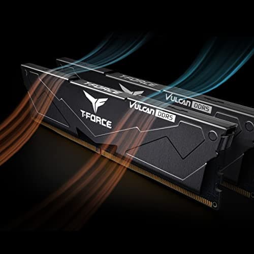 TEAMGROUP T-Force Vulcan Black DDR5-5200 CL40 32GB (2x16GB) image