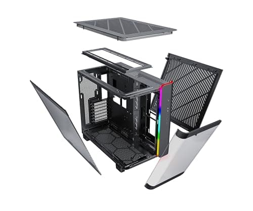 Montech KING 95 ATX Mid Tower Black with Tempered Glass Side Panel and USB 3.2 Gen 1 Type-C, USB 3.2 Gen 1 Type-A image