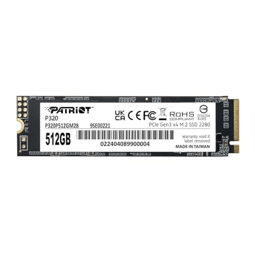 Patriot P320 512GB SSD M.2-2280 PCIe 3.0 x4 NVMe image
