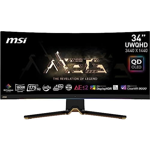 MSI MEG 342C QD OLED 34.2" 3440x1440 175Hz QD-OLED Monitor Curved main image