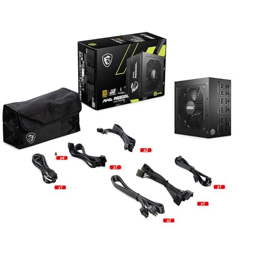 MSI MAG A650GL Black 650W Fully Modular 80+ Gold Certified ATX image