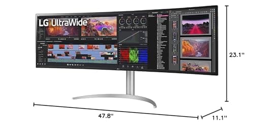 LG 49WQ95C-W 49" 5120x1440 144Hz Nano IPS Curved Monitor image