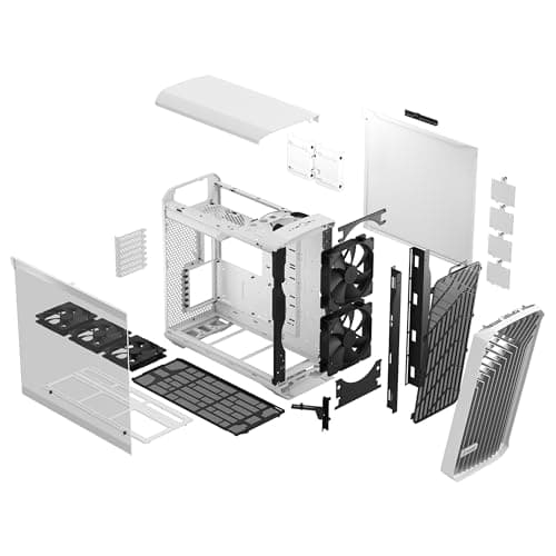 Fractal Design Torrent EATX Mid Tower White RGB Tempered Glass image