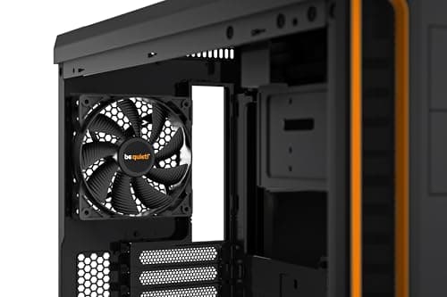 be quiet! Pure Base 600 ATX Mid Tower Black / Orange Tempered Glass Side Panel image