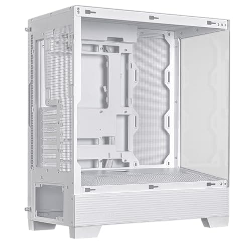 Asus A31 ATX Mid Tower White with Tempered Glass Side Panel and USB 3.2 Gen 1 Type-A Front Panel image