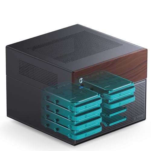 Jonsbo N4 Micro ATX Desktop Black / Brown Mesh Side Panel, USB 3.2 Gen 2 Type-C, USB 3.2 Gen 1 Type-A image
