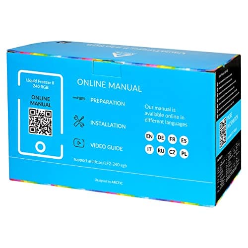 ARCTIC Liquid Freezer II Water 240mm RGB 48.8 CFM Black image