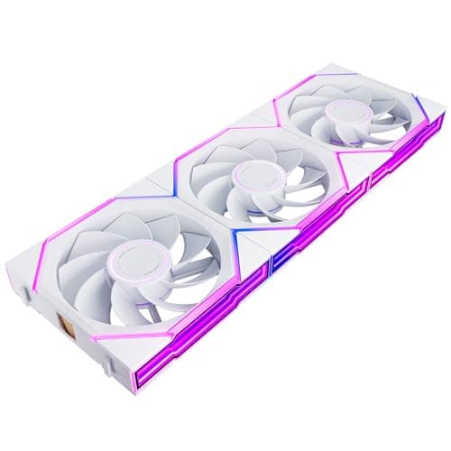 Asiahorse NYOTA Ultra 120mm Daisy Chain PWN Fans(3-Pack) White Reverse Blade main image