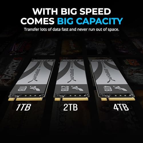 Sabrent Rocket 5 4TB M.2-2280 SSD PCIe 5.0 X4 NVMe image