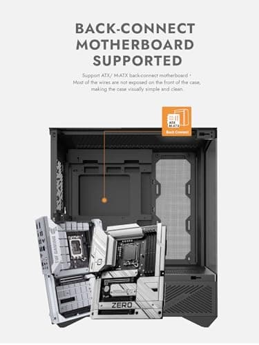 darkFlash DY460 ATX PC Case BLACK 4× ARGB PWM Fans Included image