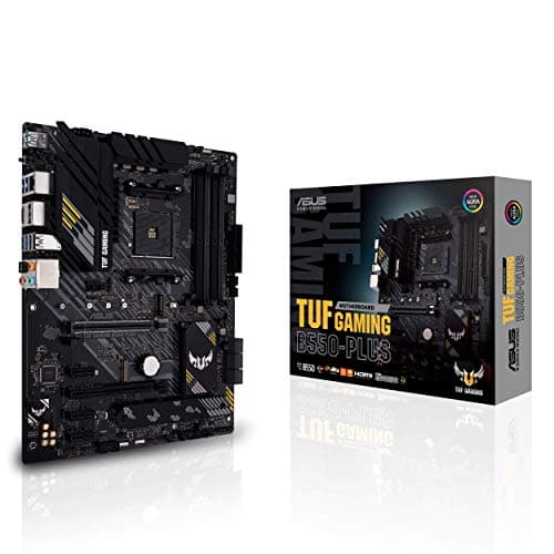 ASUS TUF GAMING B550-PLUS AMD AM4 Zen 3 Ryzen 5000 & 3rd Gen Ryzen ATX Gaming Motherboard (PCIe 4.0, 2.5Gb LAN, HDMI 2.1, BIOS Flashback, USB 3.2 Gen 2, Addressable Gen 2 RGB Header and Aura Sync) main image