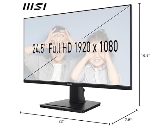 MSI Pro 24.5" 1080p 100Hz IPS Monitor image