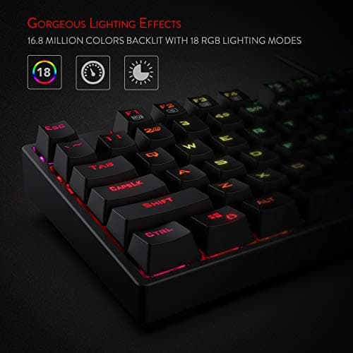 Redragon K582-BA RGB Wired Standard Keyboard With Optical Mouse image