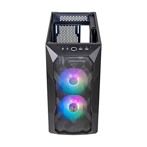 Cooler Master TD300 Mesh Micro ATX Mini Tower White / Black Tempered Glass, USB 3.2 Gen 1 Type-A image