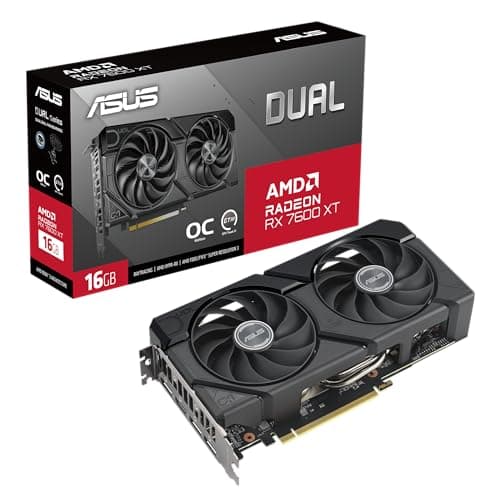 Asus DUAL OC Radeon RX 7600 XT 16GB GDDR6 Black main image